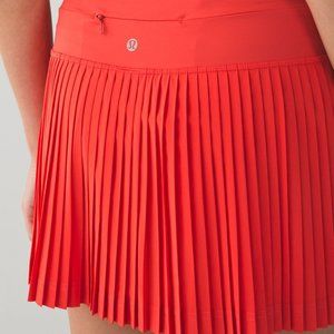 Lululemon Pleat to Street II Skirt Alarming Red 4